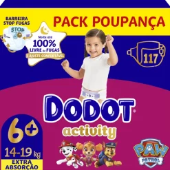 Fraldas Activity Extra T6+ 14-19kg