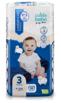 Fraldas Comfort&Dry 4-9kg T3