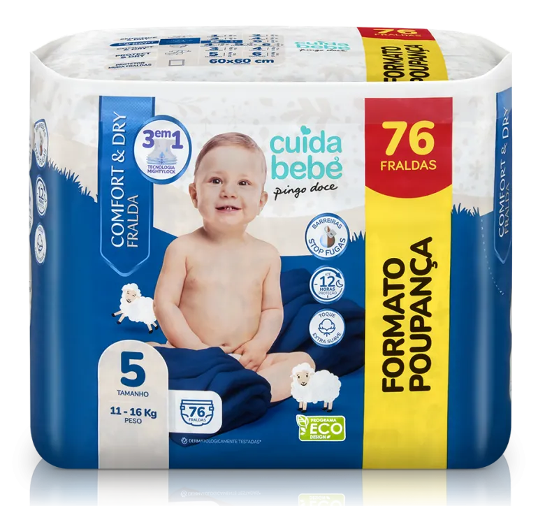 Fraldas Comfort&Dry 11-16kg T5