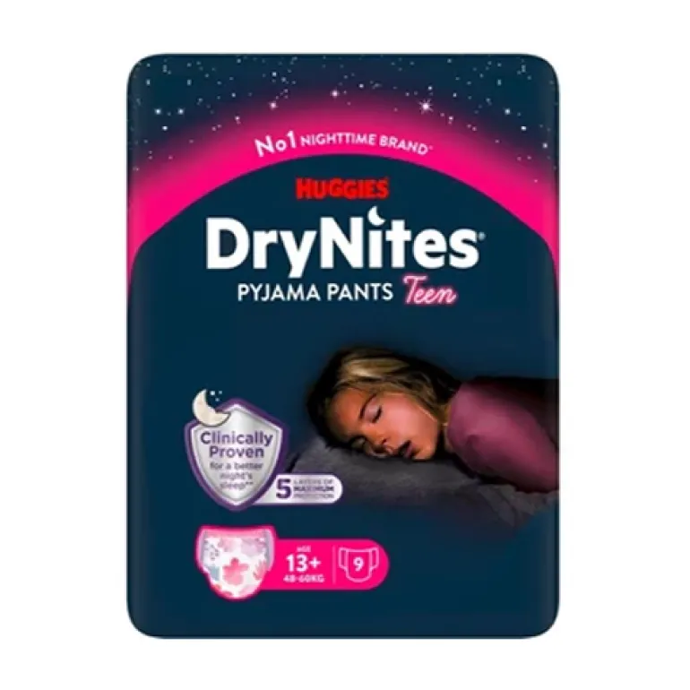 Fraldas DryNites Menina +13 Anos 45-60kg