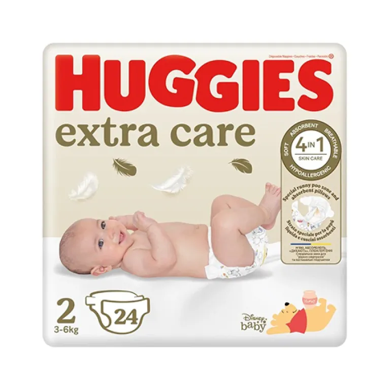 Fraldas Extra Care T2 3-6kg