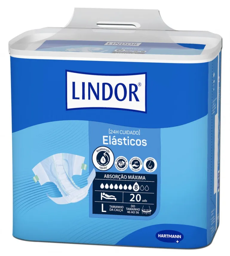 Fraldas Incontinência Elásticos Air Dry Dermo Tamanho Grande