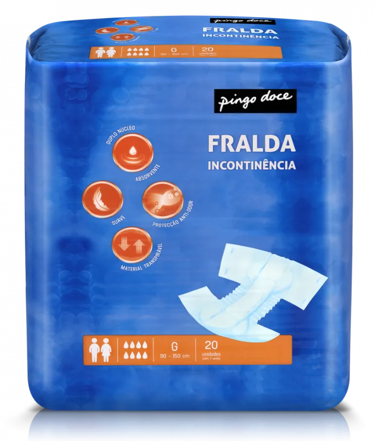 Fraldas Incontinência Tamanho Grande