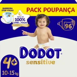 Fraldas Sensitive Extra T4+ 10-15kg