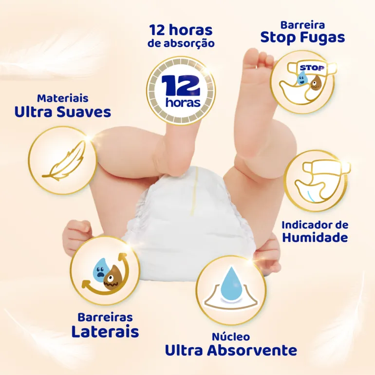 Fraldas Sensitive Extra T4+ 10-15kg