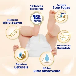 Fraldas Sensitive 12-17kg T5+
