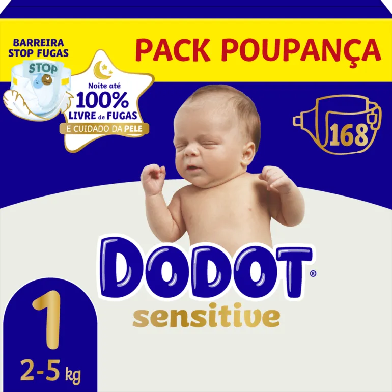 Fraldas Sensitive T1 2-5kg