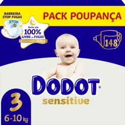 Fraldas Sensitive T3 6-10kg