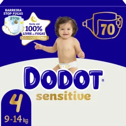 Fraldas Sensitive T4 9-14kg