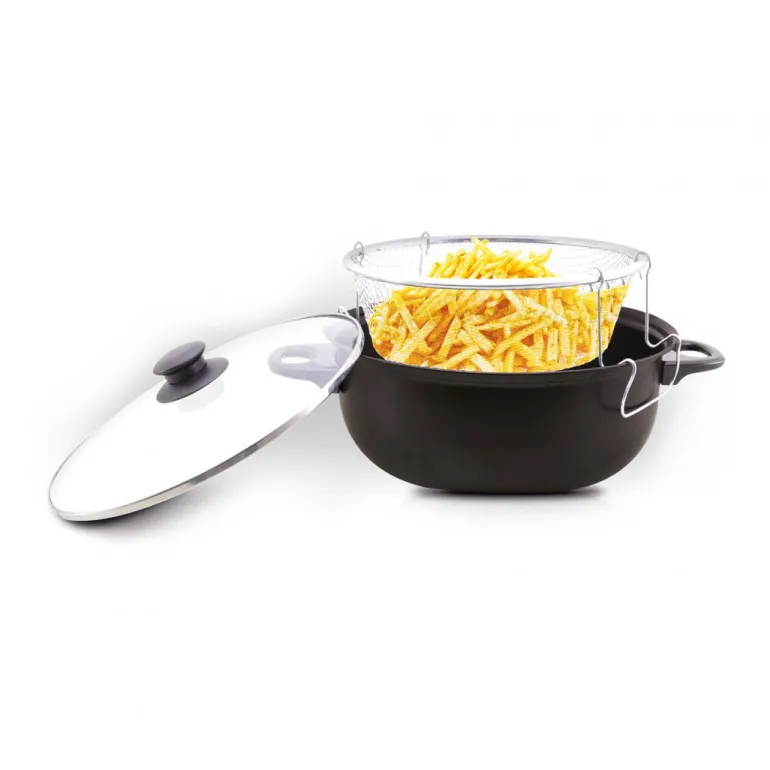 Fritadeira com Tampa de Vidro 26cm