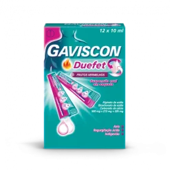 Gaviscon Duefet Frutos Vermelhos Saquetas 12x100ml