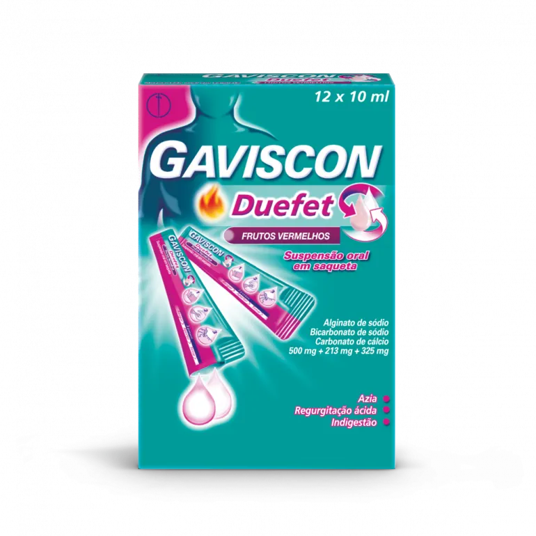 Gaviscon Duefet Frutos Vermelhos Saquetas 12x100ml