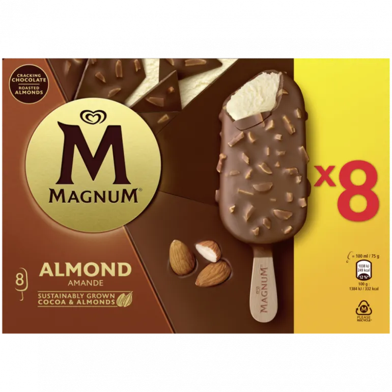 Gelado Chocolate e Amêndoa