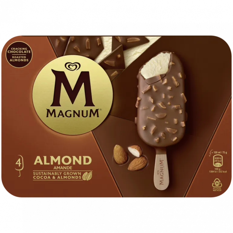 Gelado Chocolate e Amêndoa