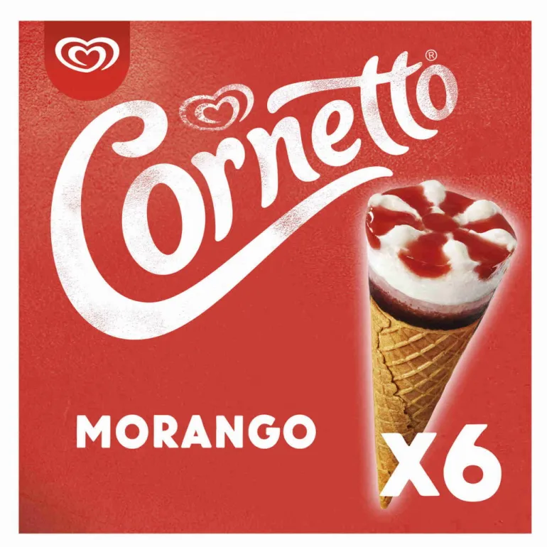 Gelado Cone de Morango