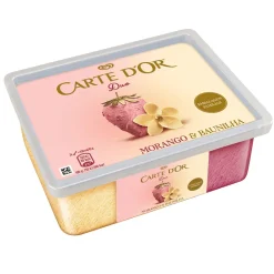Gelado de Baunilha e Morango