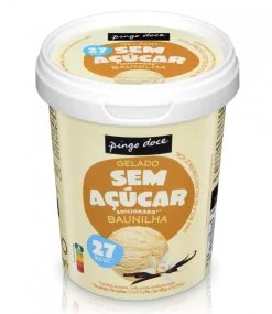 Gelado de Baunilha sem Açúcar