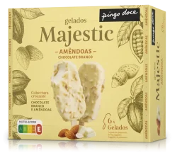 Gelado Majestic Chocolate Branco e Amêndoa