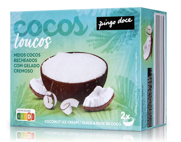 Gelado Meios Cocos