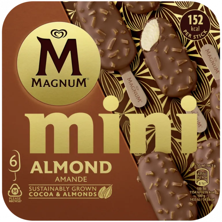 Gelado Mini Chocolate e Amêndoas