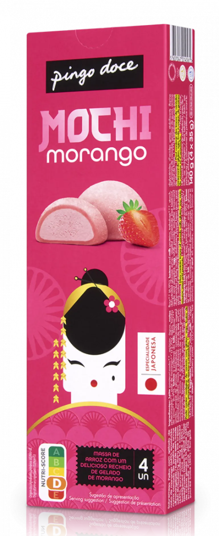 Gelado Mochi Morango