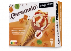 Gelados Cones Caramelo e Baunilha