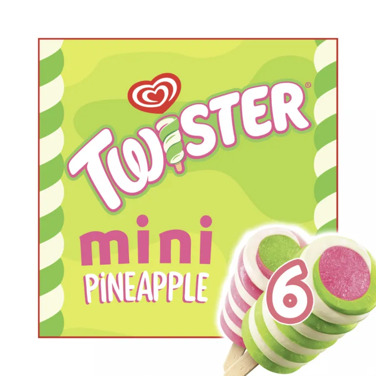 Gelado Twister Mini Ananás