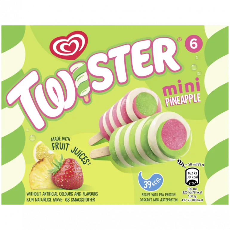 Gelado Twister Mini Ananás