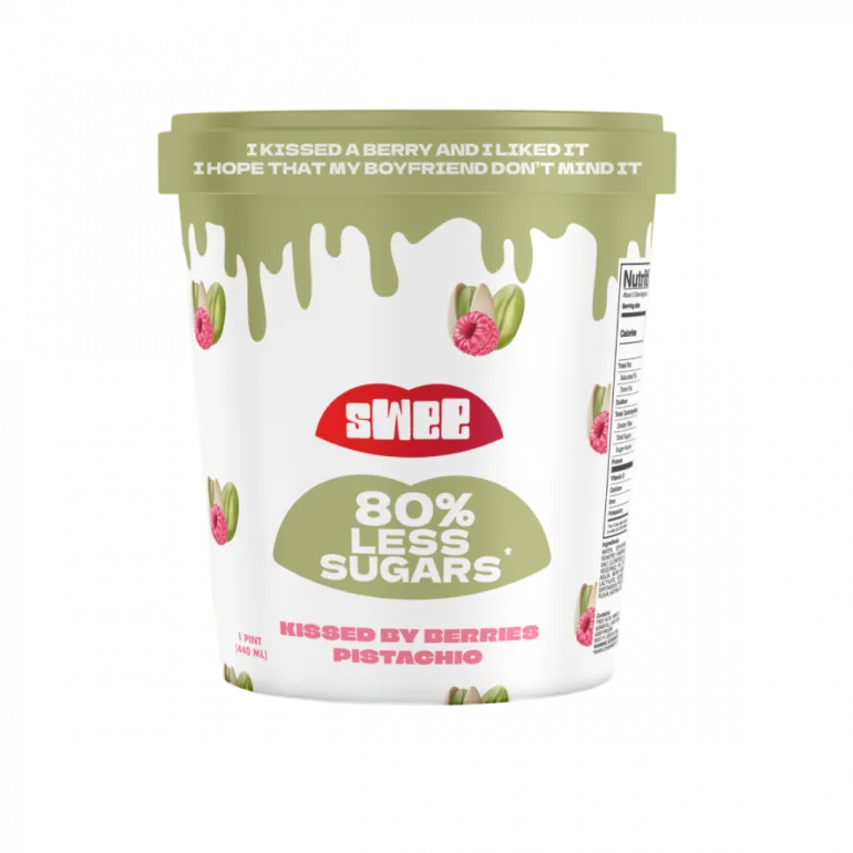 Gelado Vegan Berries e Pistachio