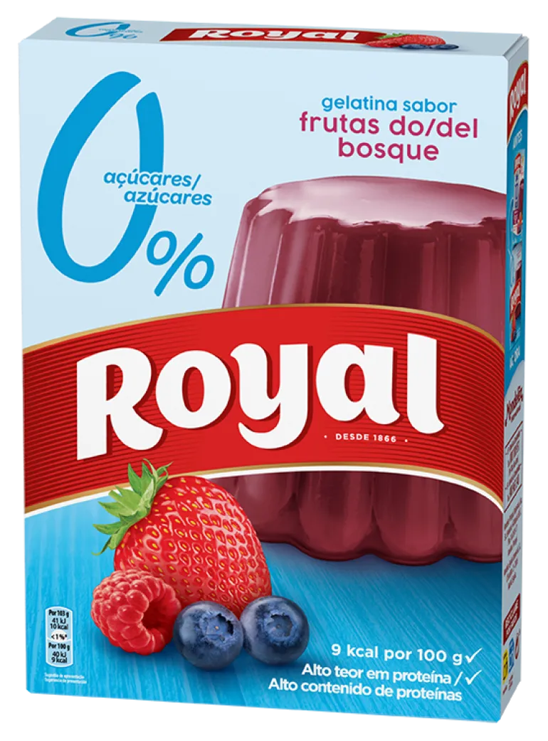 Gelatina em Pó de Frutos do Bosque 0% Açúcar