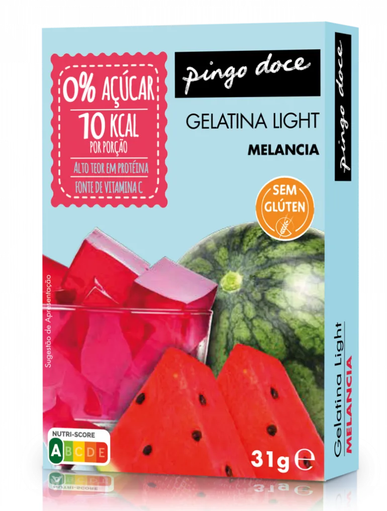 Gelatina em Pó de Melancia 0% Açúcar