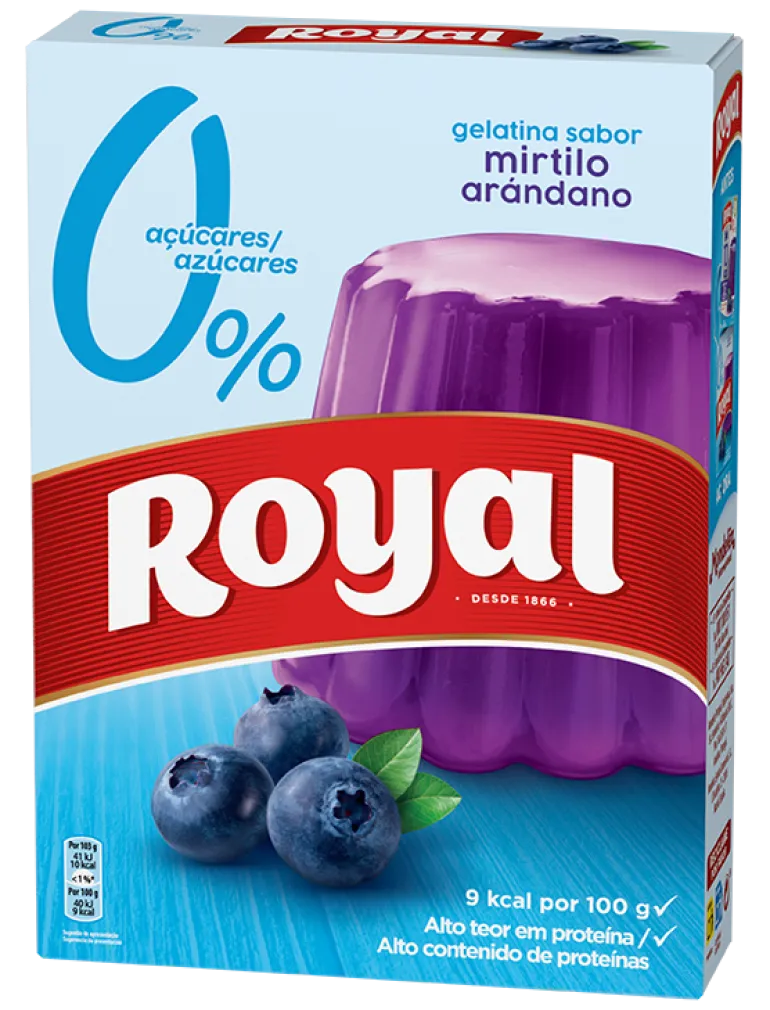 Gelatina em Pó de Mirtilo 0% Açúcar