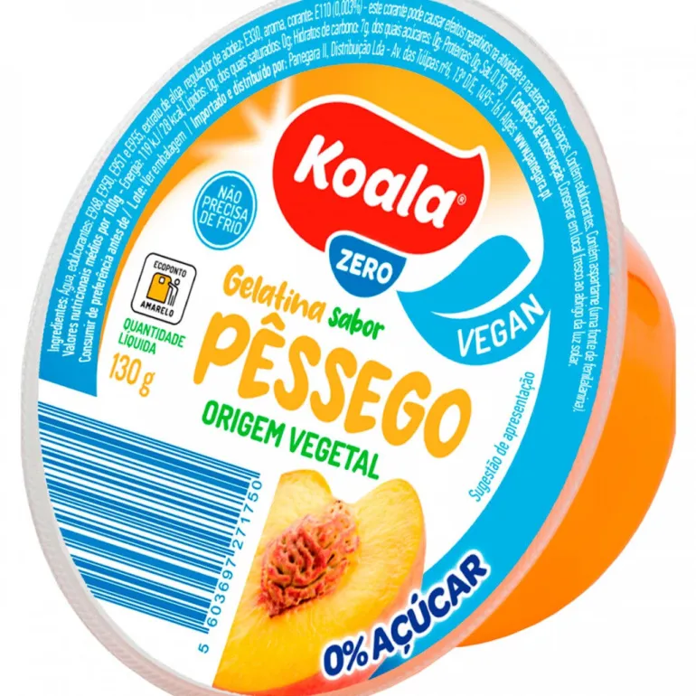 Gelatina Pronta de Pêssego 0% Açúcar