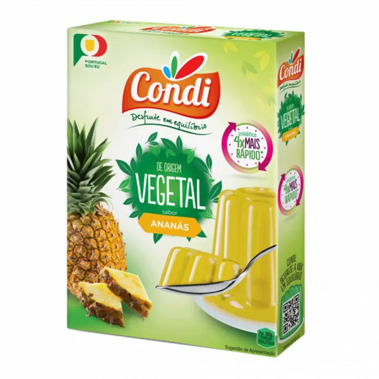 Gelatina Vegetal em Pó de Ananás