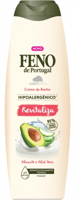 Gel de Banho Hipoalergénico Revitaliza Aloe Vera e Abacate