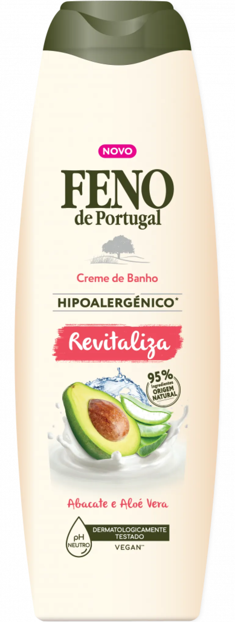 Gel de Banho Hipoalergénico Revitaliza Aloe Vera e Abacate