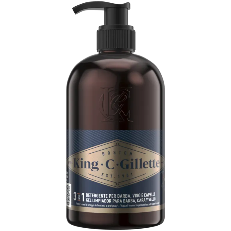 Gel de Limpeza de Barba e Cara King C