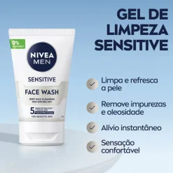 Gel de Limpeza Rosto Men Sensitive