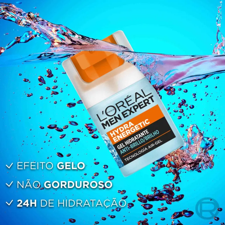 Gel de Rosto Hidratante Antibrilho Hydra Energetic