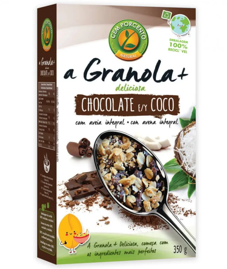 Granola com Chocolate e Coco