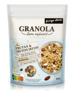 Granola de Frutas e Frutos Secos sem Açúcar