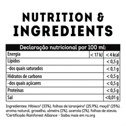 Infusão Drenar & Tonificar com Hibisco, Ulmeira e Acerola
