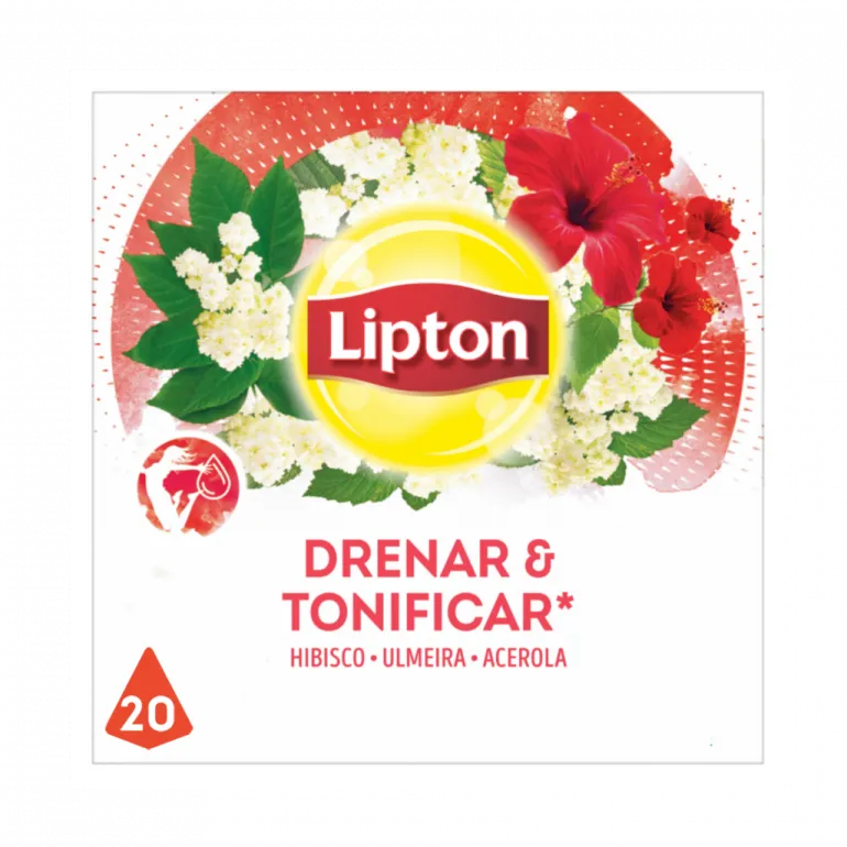 Infusão Drenar & Tonificar com Hibisco, Ulmeira e Acerola