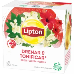 Infusão Drenar & Tonificar com Hibisco, Ulmeira e Acerola