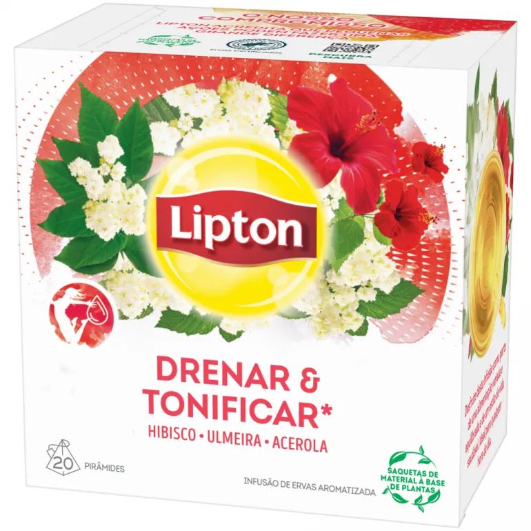 Infusão Drenar & Tonificar com Hibisco, Ulmeira e Acerola