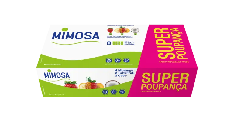 Iogurte Aroma 4 Morango, 2 Coco e 2 Tutti Frutti Pack 8