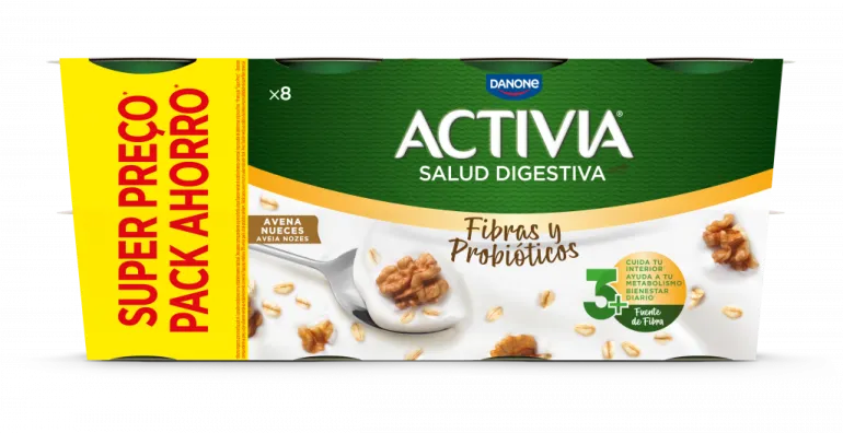 Iogurte Bífidus Aveia e Noz Pack 8