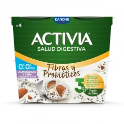 Iogurte Bífidus Duplo 0% Amêndoas e Chia Pack 4