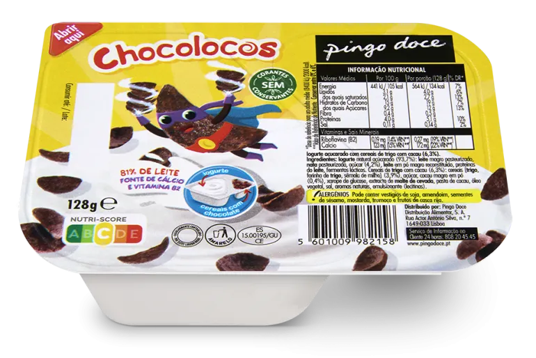 Iogurte Chocolocos Bicompartimentado