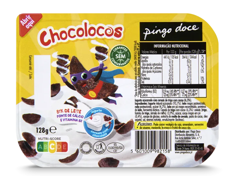 Iogurte Chocolocos Bicompartimentado